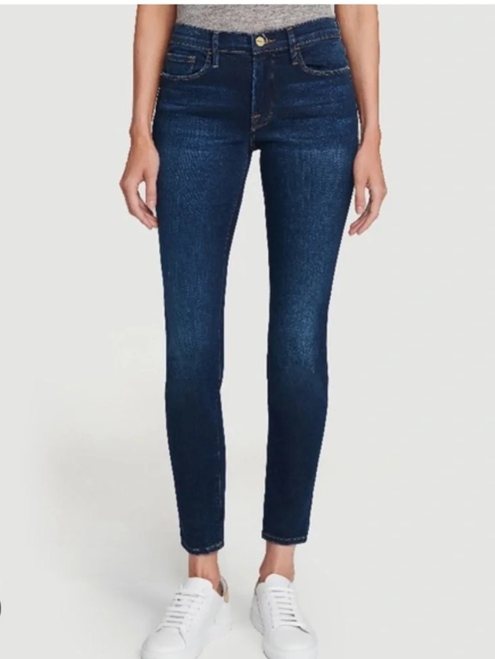 FRAME Denim Le Skinny de Jeanne in Wellington Wash